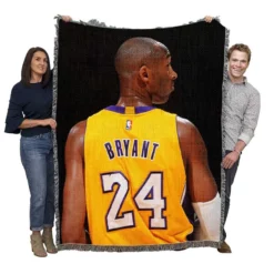 Kobe Bryant American professional basketball player Woven Blanket