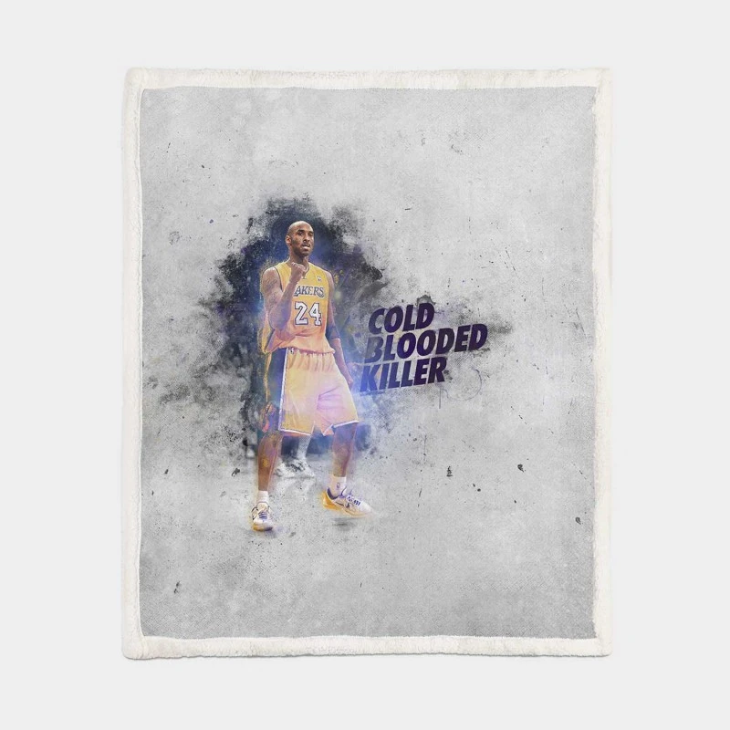 Kobe Bryant Energetic NBA Basketball Player Sherpa Fleece Blanket 1