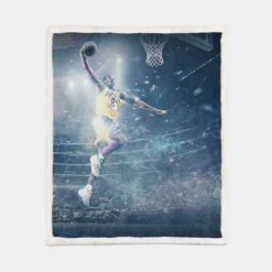 Kobe Bryant Los Angeles Lakers NBA Player Sherpa Fleece Blanket 1