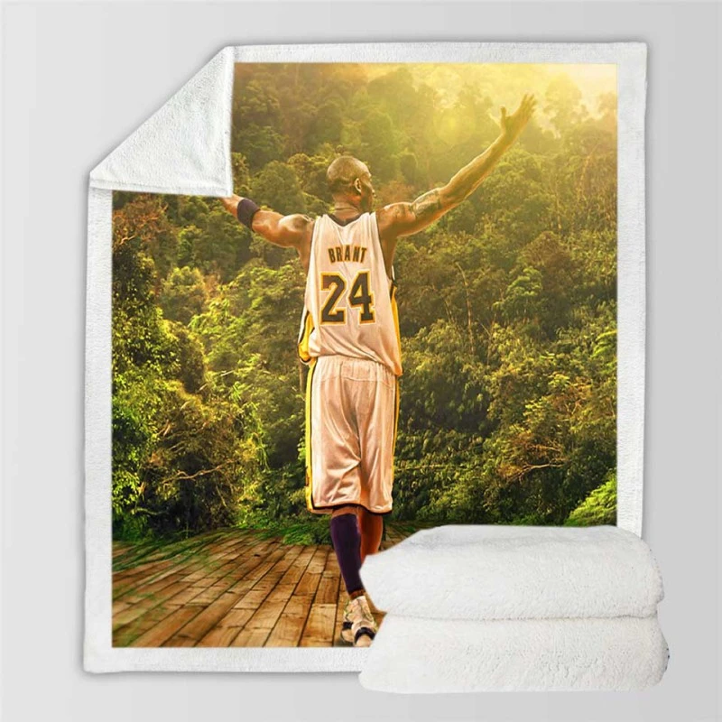 Kobe Bryant Unique NBA Basketball Player Sherpa Fleece Blanket