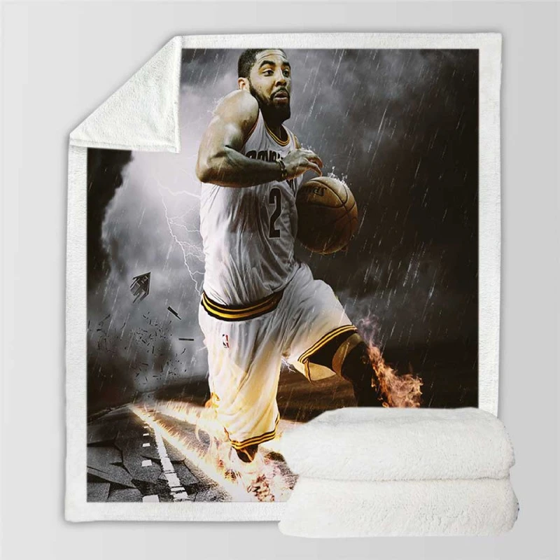 Kyrie Irving Awarded NBA Basketball Player Sherpa Fleece Blanket