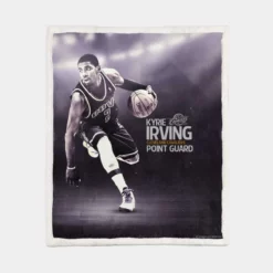 Kyrie Irving Exciting NBA Basketball player Sherpa Fleece Blanket 1