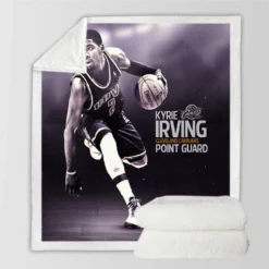 Kyrie Irving Exciting NBA Basketball player Sherpa Fleece Blanket