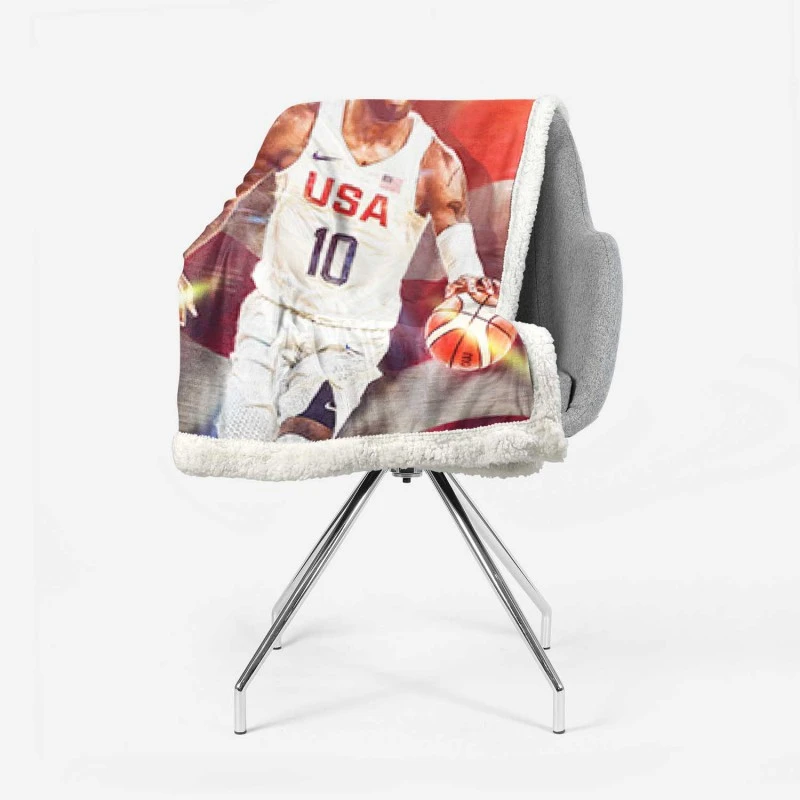 Kyrie Irving Professional NBA Basketball Player Sherpa Fleece Blanket 2