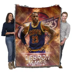 LeBron James Excellent NBA Basketball Player Woven Blanket