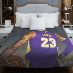 LeBron James  LA Lakers NBA Basketball Player Duvet Cover