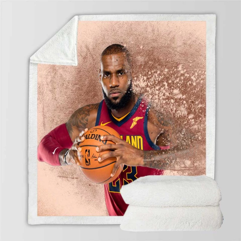 Lebron James Ultimate NBA Basketball Player Sherpa Fleece Blanket