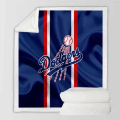Los Angeles Dodgers American Professional Baseball Team Sherpa Fleece Blanket