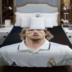 Luka Modric Competitive Real Madrid Player Duvet Cover