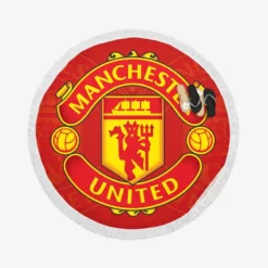 Manchester United FC FIFA Club World Cup Team Round Beach Towel