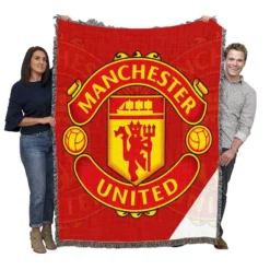 Manchester United FC FIFA Club World Cup Team Woven Blanket