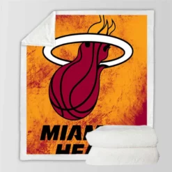 Miami Heat Energetic NBA Basketball Club Sherpa Fleece Blanket