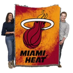 Miami Heat Energetic NBA Basketball Club Woven Blanket
