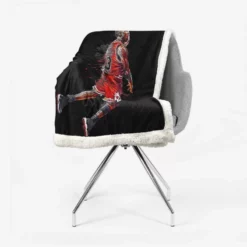 Michael Jordan Classic NBA Basketball Player Sherpa Fleece Blanket 2
