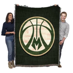 Milwaukee Bucks Energetic NBA Basketball Club Woven Blanket