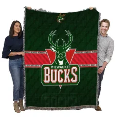 Milwaukee Bucks Excellent NBA Basketball Team Woven Blanket