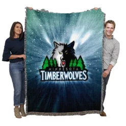 Minnesota Timberwolves Energetic NBA Club Woven Blanket