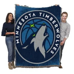 Minnesota Timberwolves Excellent NBA Team Woven Blanket