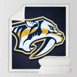 Nashville Predators Excellent NHL Hockey Team Sherpa Fleece Blanket