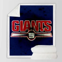 New York Giants Excellent NFL Football Club Sherpa Fleece Blanket