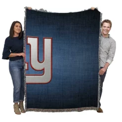 New York Giants Professional American Football Team Woven Blanket