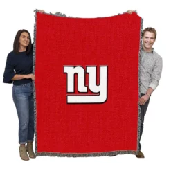New York Giants Strong NFL Football Team Woven Blanket