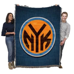 New York Knicks Classic NBA Basketball Club Woven Blanket