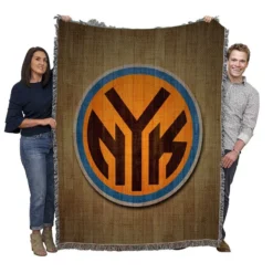 New York Knicks Exciting NBA Basketball Club Woven Blanket