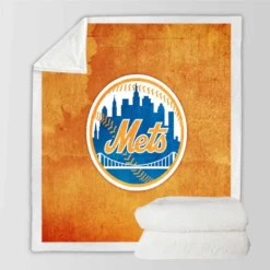 New York Mets Excellent MLB Baseball Club Sherpa Fleece Blanket