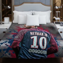 Neymar Healthy PSG Sports Player Duvet Cover