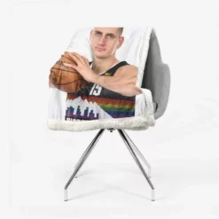Nikola Jokic Denver Nuggets Basketball Player Sherpa Fleece Blanket 2