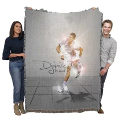 Novak Djokovic Grand Slam Tennis Player Woven Blanket