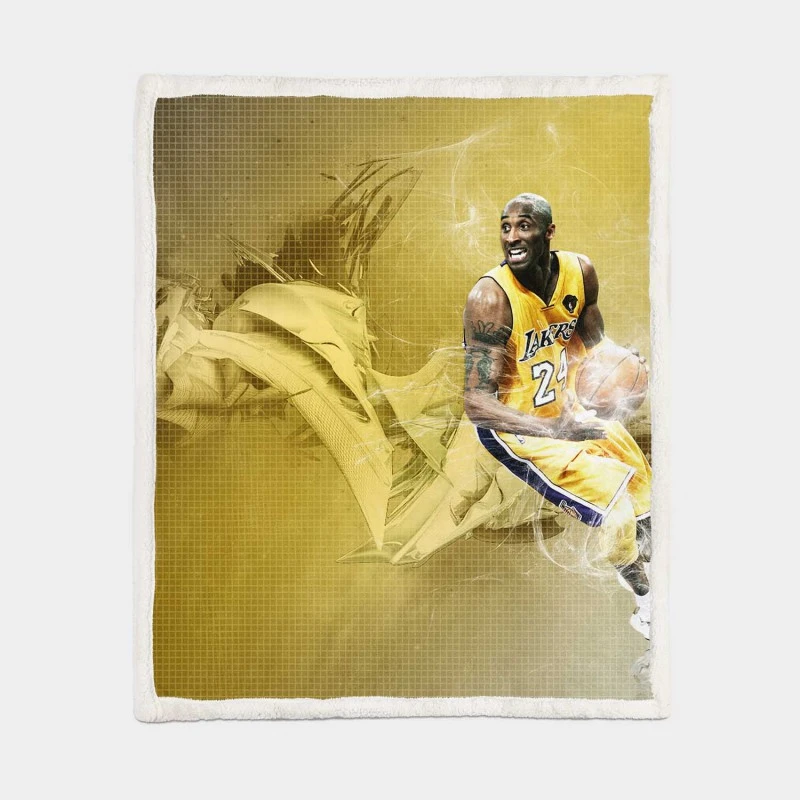 Official NBA Basketball Player Kobe Bryant Sherpa Fleece Blanket 1