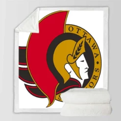 Ottawa Senators Popular NHL Hockey Team Sherpa Fleece Blanket