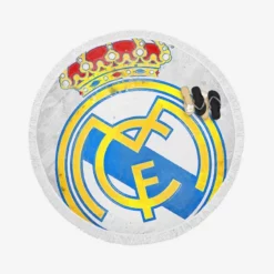 Outstanding Soccer Club Real Madrid CF Round Beach Towel