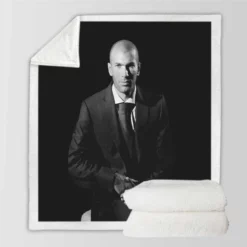 Passionate Football Zinedine Zidane Sherpa Fleece Blanket