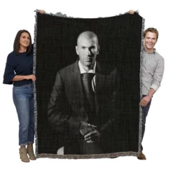 Passionate Football Zinedine Zidane Woven Blanket