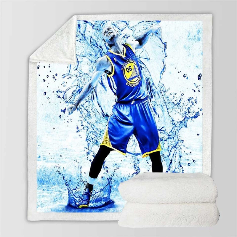 Passionate NBA Stephen Curry Sherpa Fleece Blanket