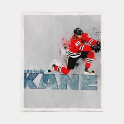 Patrick Kane Popular NHL Hockey Player Sherpa Fleece Blanket 1