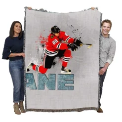 Patrick Kane Popular NHL Hockey Player Woven Blanket