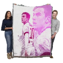 Paulo Bruno Dybala active Football Player Woven Blanket