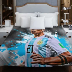 Paulo Dybala Honorable Soccer Player Duvet Cover
