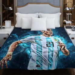 Paulo Dybala fit sports Player Duvet Cover
