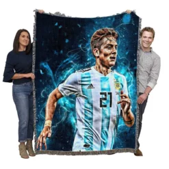 Paulo Dybala fit sports Player Woven Blanket