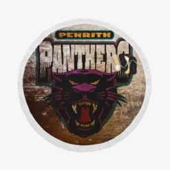 Penrith Panthers Popular Australian Rugby Club Round Beach Towel