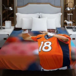 Peyton Manning American Football Quarterback Duvet Cover