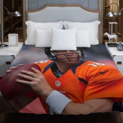 Peyton Manning Energetic NFL Football Player Duvet Cover