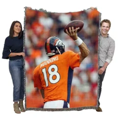 Peyton Manning Exciting NFL Football Player Woven Blanket