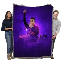 Popular Football Player Roberto Firmino Woven Blanket