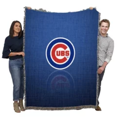 Popular MLB Baseball Club Chicago Cubs Woven Blanket